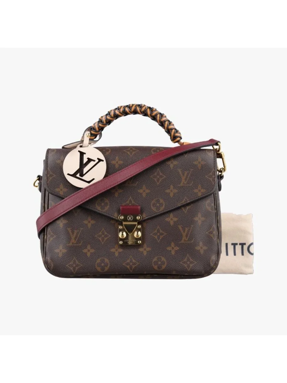 Louis Vuitton Pochette Metis Monogram Brown Canvas Handbag